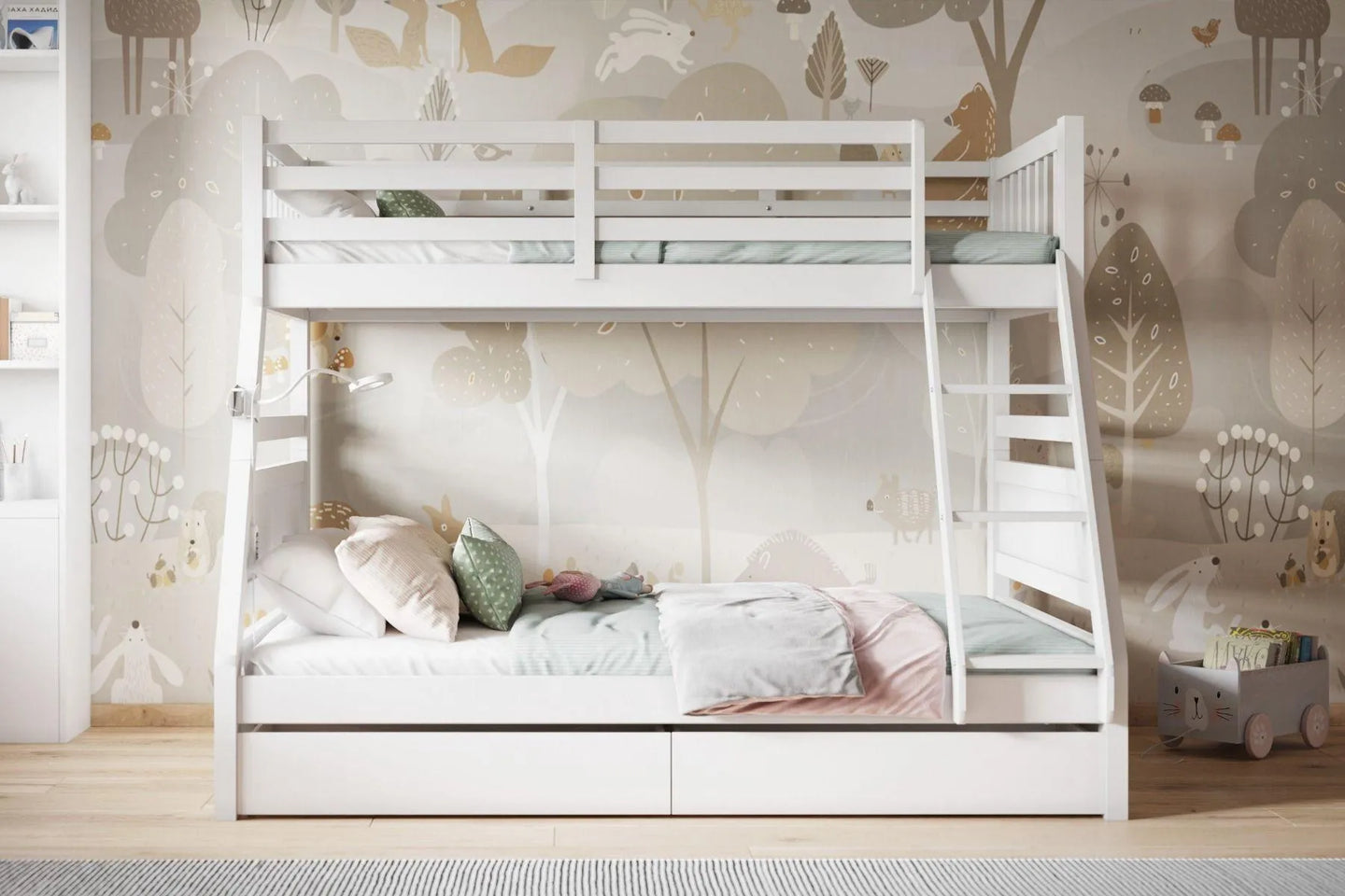 Hugo Triple Bunk Bed with Drawers